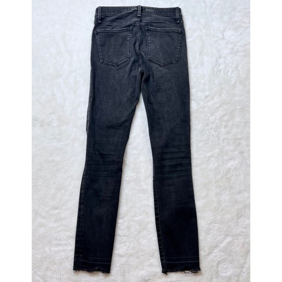 Abercrombie & Fitch Simone High Rise Ankle Jeans Size 26/2R Stretch Faded Black - Picture 5 of 7